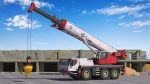 Mobile Construction Crane with Concrete Bucket
