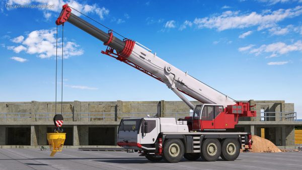 Mobile Construction Crane with Concrete Bucket
