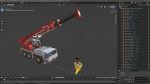 Mobile Construction Crane with Concrete Bucket
