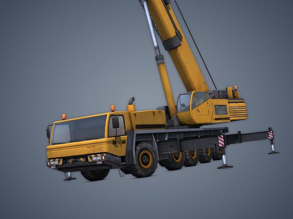 Mobile Crane Rigged
