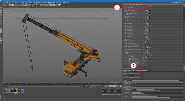 Mobile Crane Rigged