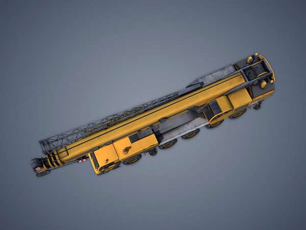 Mobile Crane Rigged