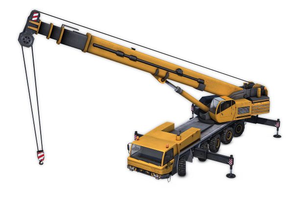 Mobile Crane Rigged