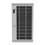 Mobilhotell storage cabinet with glass doors