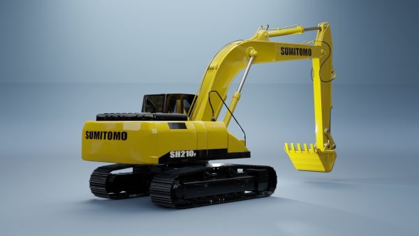 Model3D excavator Sumitomo SH210