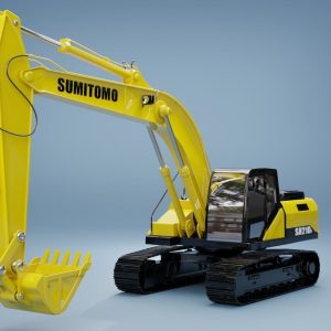 Model3D excavator Sumitomo SH210