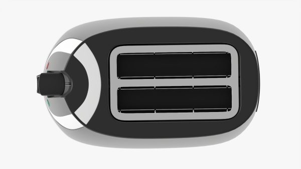 Modern electric toaster black