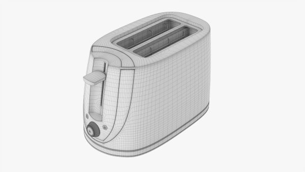 Modern electric toaster black