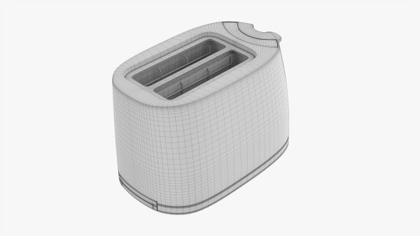Modern electric toaster black