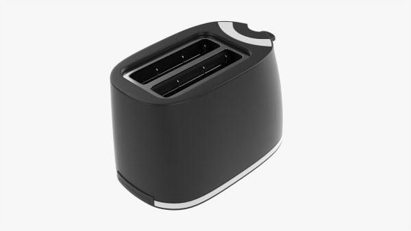 Modern electric toaster black