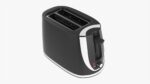 Modern electric toaster black