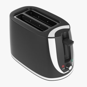 Modern electric toaster black