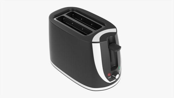 Modern electric toaster black