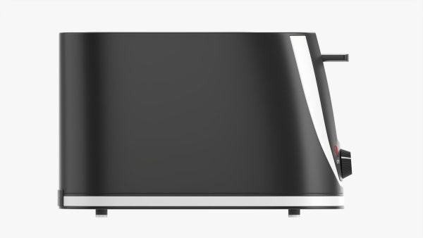 Modern electric toaster black