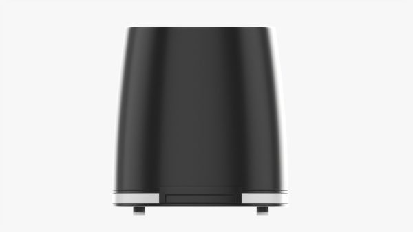 Modern electric toaster black