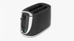 Modern electric toaster black