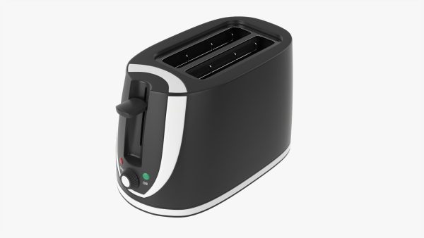 Modern electric toaster black