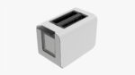 Modern electric toaster white