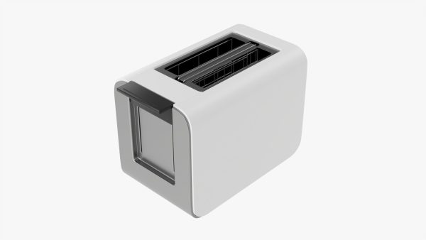 Modern electric toaster white