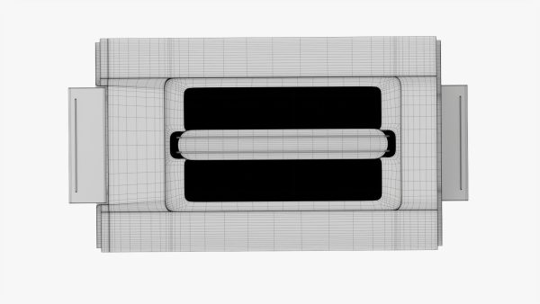 Modern electric toaster white