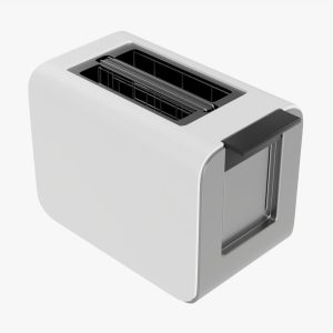 Modern electric toaster white