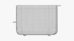 Modern electric toaster white