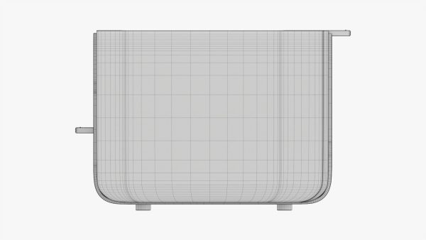Modern electric toaster white