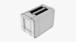 Modern electric toaster white