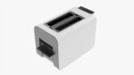 Modern electric toaster white