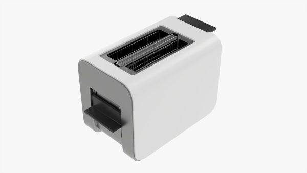 Modern electric toaster white