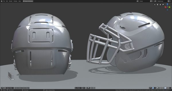 Modern Football Helmet Simplified