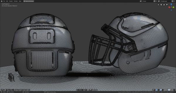Modern Football Helmet Simplified
