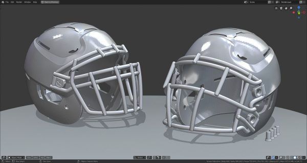 Modern Football Helmet Simplified