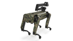 Modern Robot Dog with Arm in army color