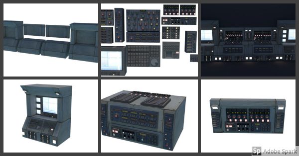 Modular Electronics Scenery Props Environment Pack Sci Fi