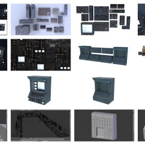 Modular Electronics Scenery Props Environment Pack Sci Fi