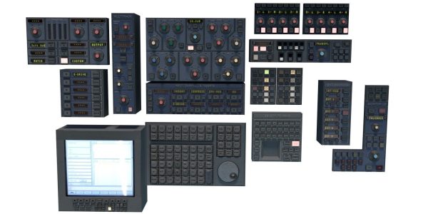 Modular Electronics Scenery Props Environment Pack Sci Fi
