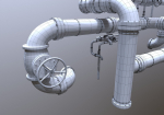Modular Industrial Pipes - 42 Pieces
