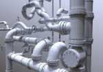 Modular Industrial Pipes - 42 Pieces