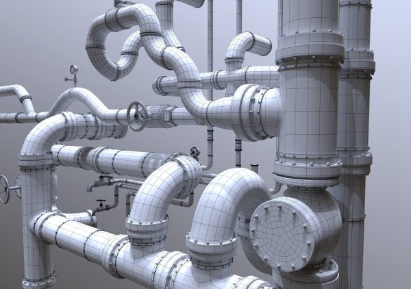 Modular Industrial Pipes - 42 Pieces