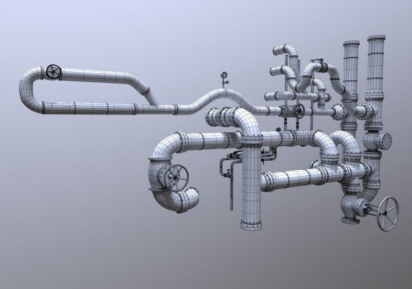 Modular Industrial Pipes - 42 Pieces