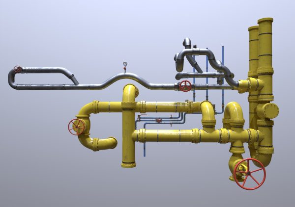 Modular Industrial Pipes - 42 Pieces