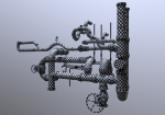 Modular Industrial Pipes - 42 Pieces