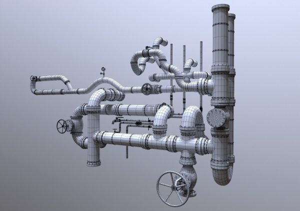 Modular Industrial Pipes - 42 Pieces