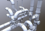 Modular Industrial Pipes - 42 Pieces