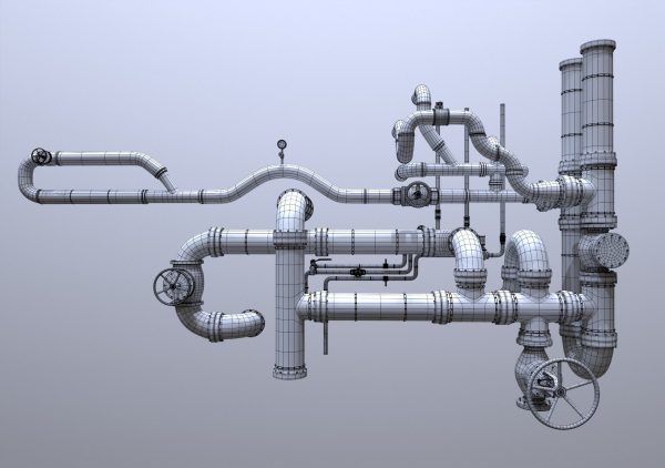 Modular Industrial Pipes - 42 Pieces