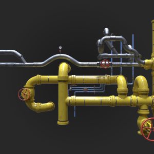 Modular Industrial Pipes - 42 Pieces