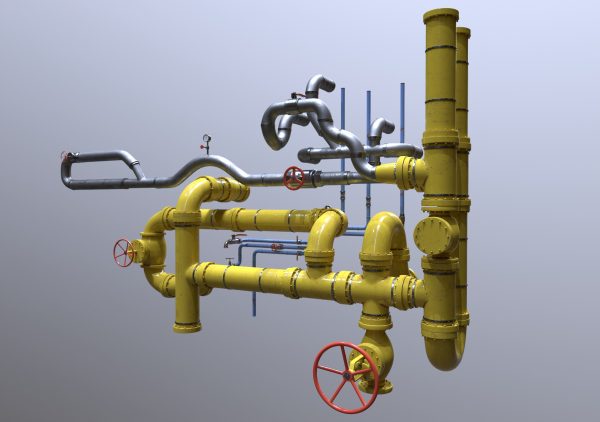 Modular Industrial Pipes - 42 Pieces