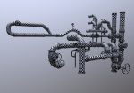 Modular Industrial Pipes - 42 Pieces