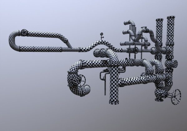 Modular Industrial Pipes - 42 Pieces